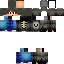Minecraft skin texture, 64x64 pixels