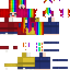 Minecraft skin texture, 64x64 pixels