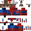 Minecraft skin texture, 64x64 pixels