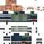Gray Minecraft skin texture, 64x64 pixels