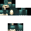 Blue Minecraft skin texture, 64x64 pixels