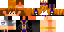 Minecraft skin texture, 64x32 legacy pixels