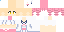 Minecraft skin texture, 64x32 legacy pixels