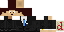 Minecraft skin texture, 64x32 legacy pixels