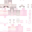 Red Minecraft skin texture, 64x64 pixels