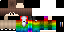 Minecraft skin texture, 64x32 legacy pixels
