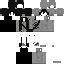 Gray Minecraft skin texture, 64x64 pixels