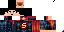 Minecraft skin texture, 64x32 legacy pixels