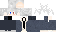 Minecraft skin texture, 64x32 legacy pixels
