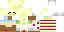 Minecraft skin texture, 64x32 legacy pixels