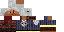 Minecraft skin texture, 64x32 legacy pixels