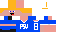Minecraft skin texture, 64x32 legacy pixels