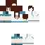 Minecraft skin texture, 64x64 pixels