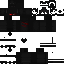 Black Minecraft skin texture, 64x64 pixels