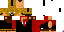 Minecraft skin texture, 64x32 legacy pixels