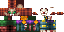 Minecraft skin texture, 64x32 legacy pixels