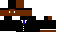 Minecraft skin texture, 64x32 legacy pixels