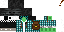 Minecraft skin texture, 64x32 legacy pixels