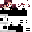 Black Minecraft skin texture, 64x64 pixels