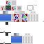 Minecraft skin texture, 64x64 pixels