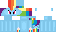 Minecraft skin texture, 64x32 legacy pixels
