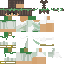 Green Minecraft skin texture, 64x64 pixels