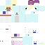 Minecraft skin texture, 64x64 pixels