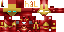 Minecraft skin texture, 64x32 legacy pixels