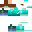 Minecraft skin texture, 64x64 pixels