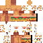 Minecraft skin texture, 64x64 pixels