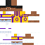 Minecraft skin texture, 64x64 pixels