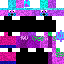 Black purple Minecraft skin texture, 64x64 pixels