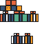 Minecraft skin texture, 64x64 pixels