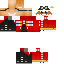 Minecraft skin texture, 64x64 pixels