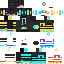 Minecraft skin texture, 64x64 pixels