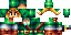 Minecraft skin texture, 64x32 legacy pixels