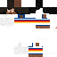 Minecraft skin texture, 64x64 pixels