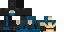 Minecraft skin texture, 64x32 legacy pixels