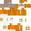 Brown Minecraft skin texture, 64x64 pixels