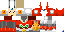 Minecraft skin texture, 64x32 legacy pixels