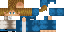 Minecraft skin texture, 64x32 legacy pixels