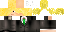 Minecraft skin texture, 64x32 legacy pixels