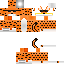 Minecraft skin texture, 64x64 pixels