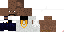 Minecraft skin texture, 64x32 legacy pixels