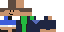 Minecraft skin texture, 64x32 legacy pixels