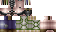 Minecraft skin texture, 64x32 legacy pixels