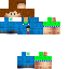 Minecraft skin texture, 64x64 pixels