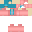 Minecraft skin texture, 64x64 pixels