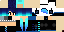 Minecraft skin texture, 64x32 legacy pixels