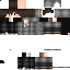 Gray Minecraft skin texture, 64x64 pixels